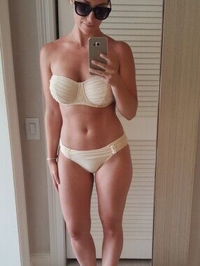 J. Crew Tulle Bikini 34D Top/XS Bottom